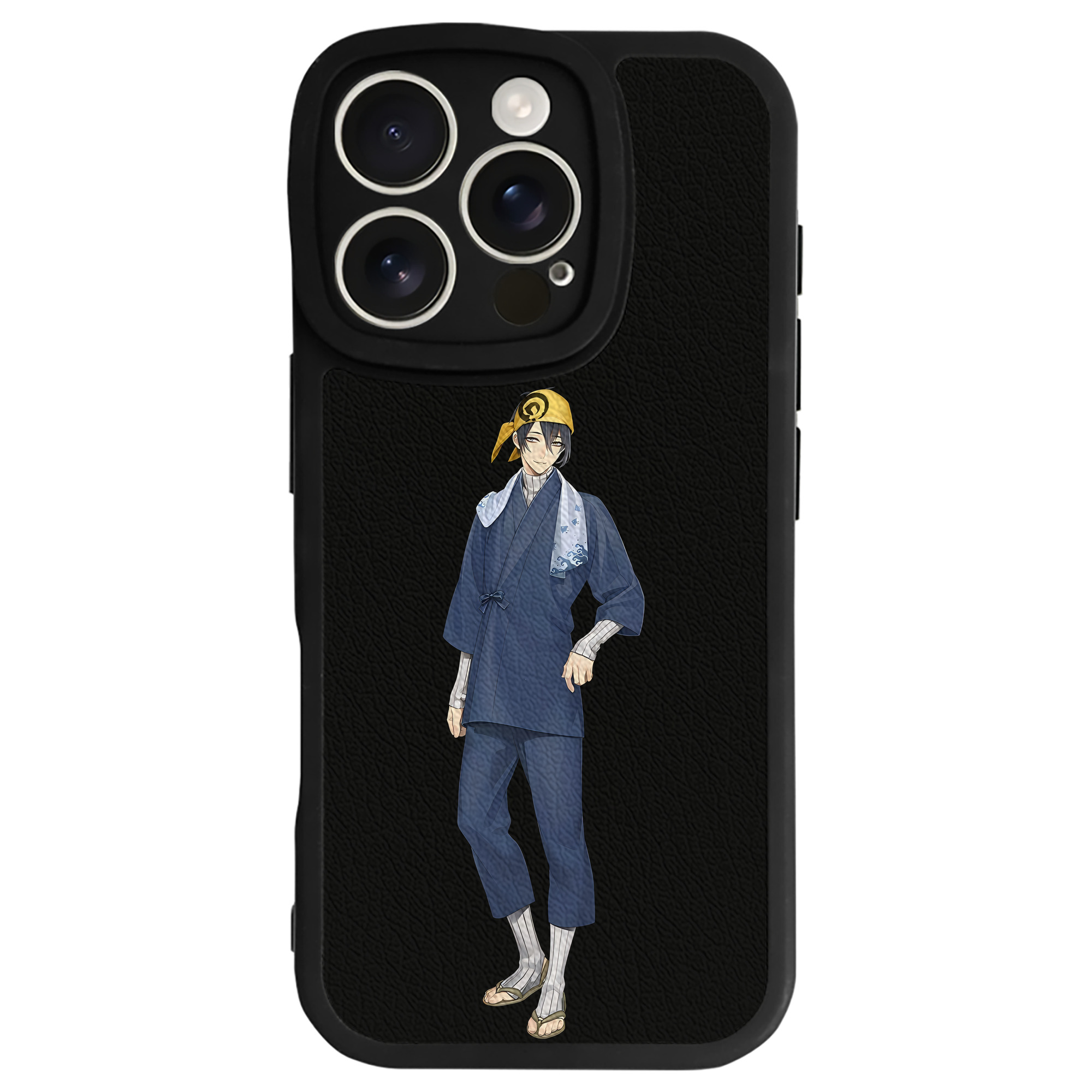 （画像用） 刀剣乱舞 Touken Ranbu 【iPhone 16シリーズ対応】シリコンスマホケース（レザー調） 材質：シリコン